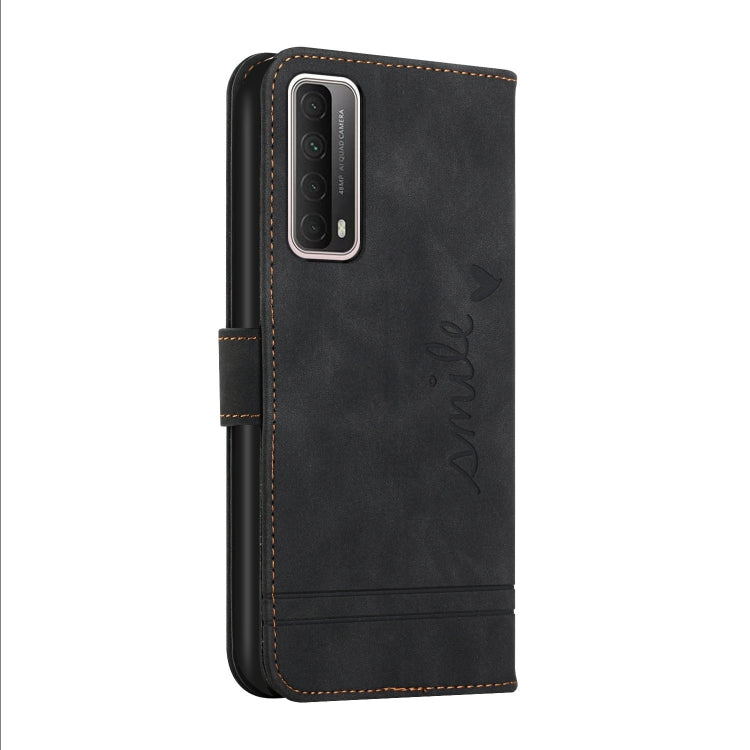 For Huawei P Smart 2021 Retro Skin Feel Horizontal Flip Soft TPU + PU Leather Case with Holder & Card Slots & Photo Frame