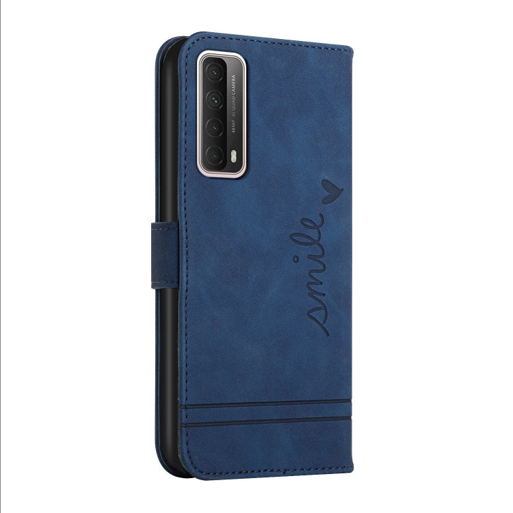 For Huawei P Smart 2021 Retro Skin Feel Horizontal Flip Soft TPU + PU Leather Case with Holder & Card Slots & Photo Frame