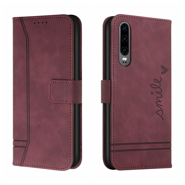 For Huawei P30 Retro Skin Feel Horizontal Flip Soft TPU + PU Leather Case with Holder & Card Slots & Photo Frame