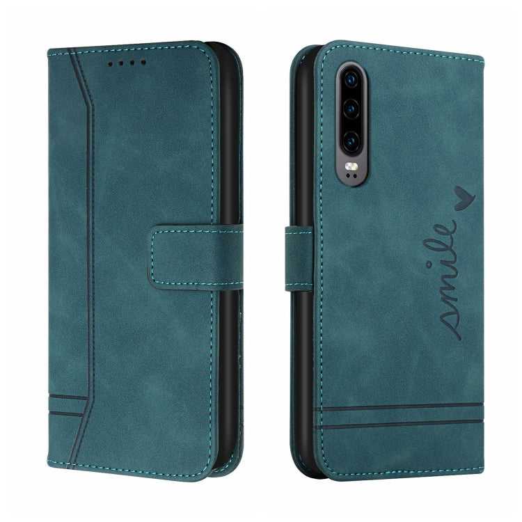For Huawei P30 Retro Skin Feel Horizontal Flip Soft TPU + PU Leather Case with Holder & Card Slots & Photo Frame