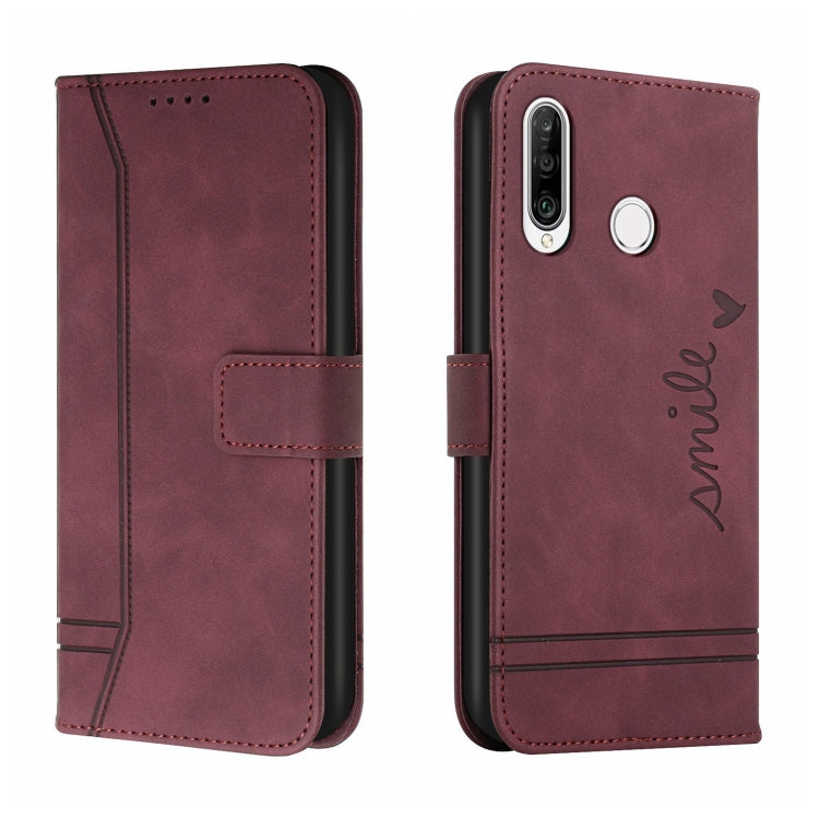 For Huawei P30 Lite Retro Skin Feel Horizontal Flip Soft TPU + PU Leather Case with Holder & Card Slots & Photo Frame
