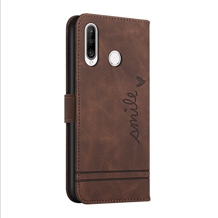 For Huawei P30 Lite Retro Skin Feel Horizontal Flip Soft TPU + PU Leather Case with Holder & Card Slots & Photo Frame