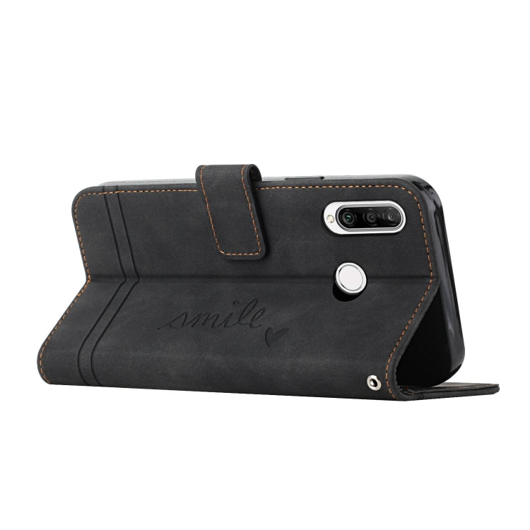 For Huawei P30 Lite Retro Skin Feel Horizontal Flip Soft TPU + PU Leather Case with Holder & Card Slots & Photo Frame