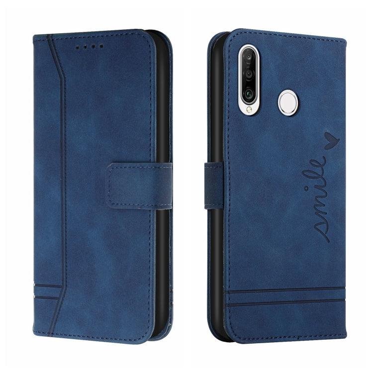 For Huawei P30 Lite Retro Skin Feel Horizontal Flip Soft TPU + PU Leather Case with Holder & Card Slots & Photo Frame