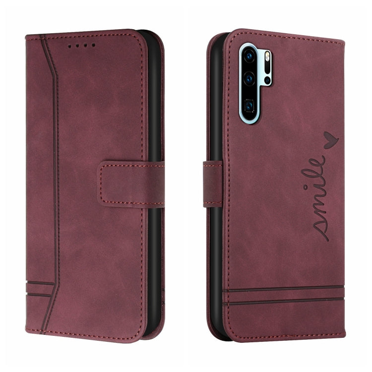 For Huawei P30 Pro Retro Skin Feel Horizontal Flip Soft TPU + PU Leather Case with Holder & Card Slots & Photo Frame