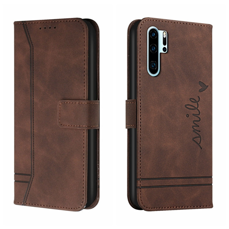 For Huawei P30 Pro Retro Skin Feel Horizontal Flip Soft TPU + PU Leather Case with Holder & Card Slots & Photo Frame