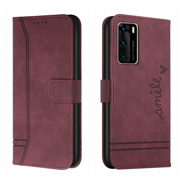 For Huawei P40 Retro Skin Feel Horizontal Flip Soft TPU + PU Leather Case with Holder & Card Slots & Photo Frame