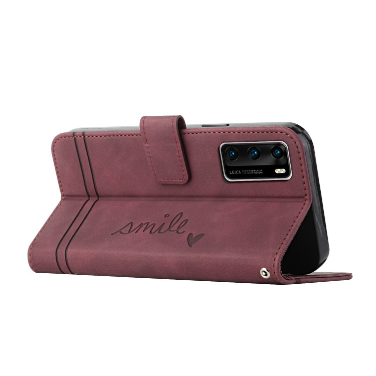 For Huawei P40 Retro Skin Feel Horizontal Flip Soft TPU + PU Leather Case with Holder & Card Slots & Photo Frame