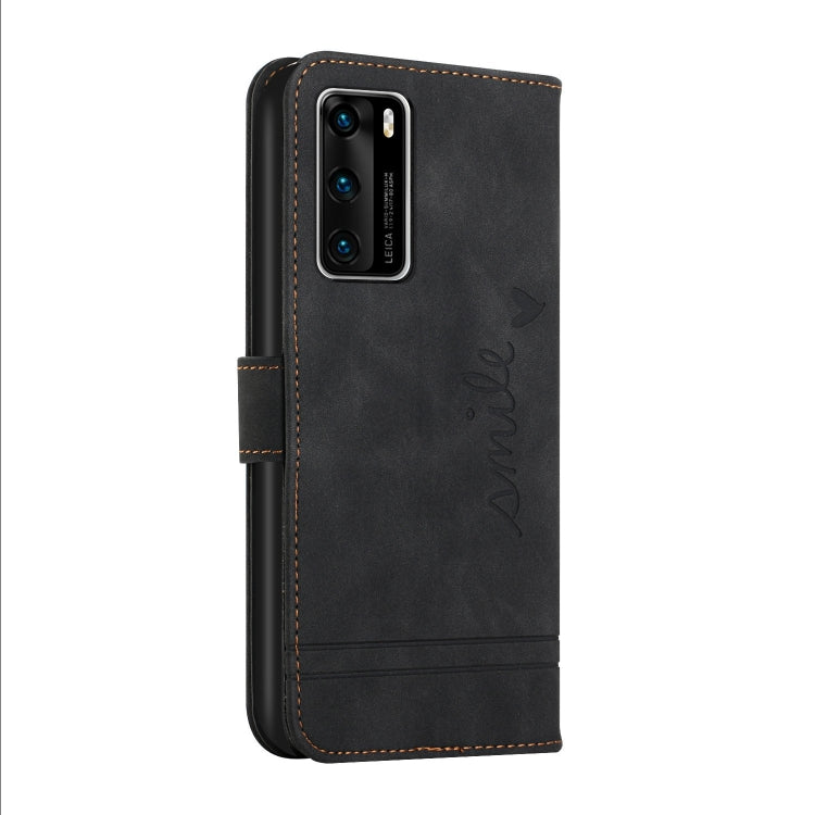 For Huawei P40 Retro Skin Feel Horizontal Flip Soft TPU + PU Leather Case with Holder & Card Slots & Photo Frame