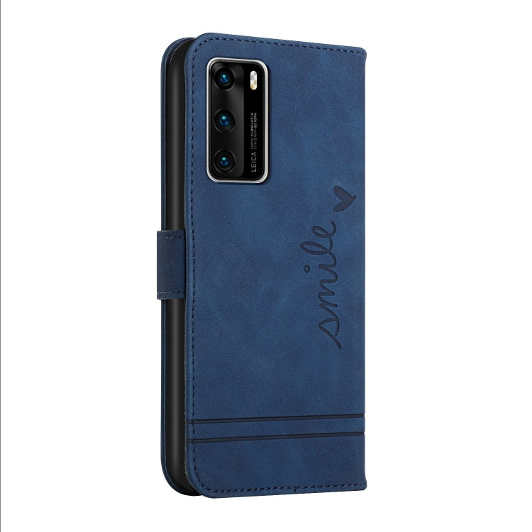 For Huawei P40 Retro Skin Feel Horizontal Flip Soft TPU + PU Leather Case with Holder & Card Slots & Photo Frame