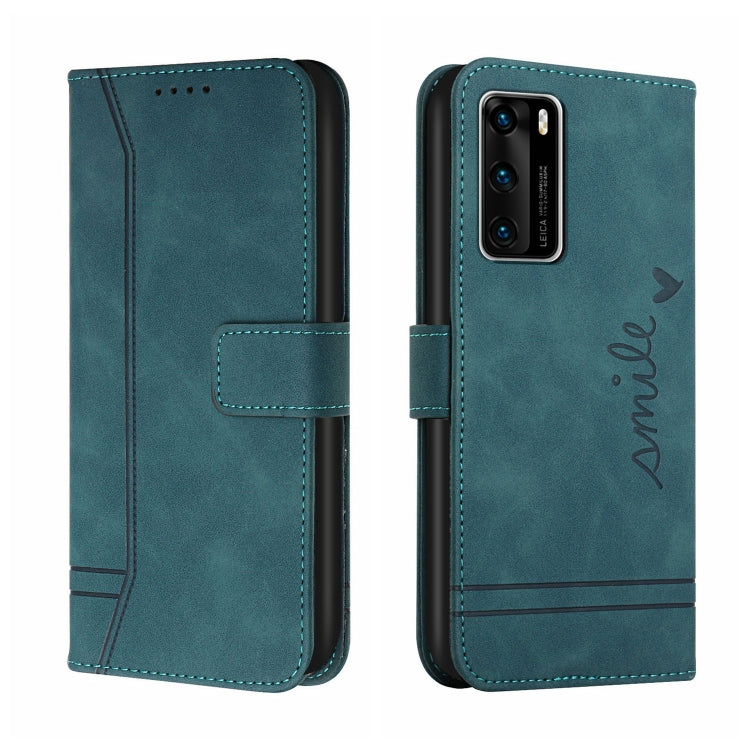 For Huawei P40 Retro Skin Feel Horizontal Flip Soft TPU + PU Leather Case with Holder & Card Slots & Photo Frame