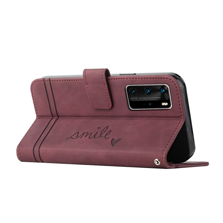 For Huawei P40 Pro Retro Skin Feel Horizontal Flip Soft TPU + PU Leather Case with Holder & Card Slots & Photo Frame