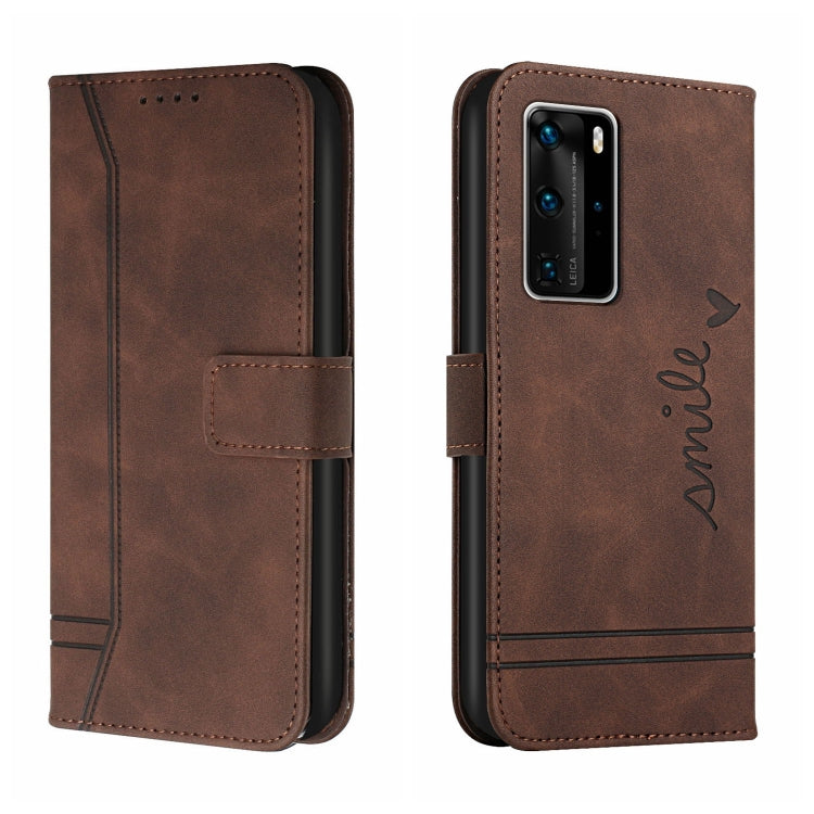For Huawei P40 Pro Retro Skin Feel Horizontal Flip Soft TPU + PU Leather Case with Holder & Card Slots & Photo Frame