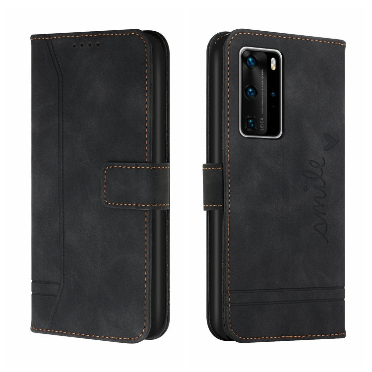 For Huawei P40 Pro Retro Skin Feel Horizontal Flip Soft TPU + PU Leather Case with Holder & Card Slots & Photo Frame