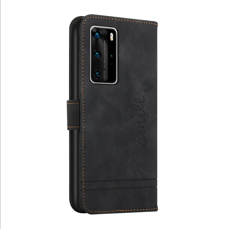 For Huawei P40 Pro Retro Skin Feel Horizontal Flip Soft TPU + PU Leather Case with Holder & Card Slots & Photo Frame