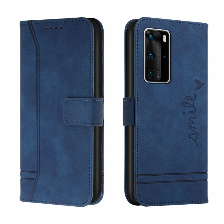 For Huawei P40 Pro Retro Skin Feel Horizontal Flip Soft TPU + PU Leather Case with Holder & Card Slots & Photo Frame
