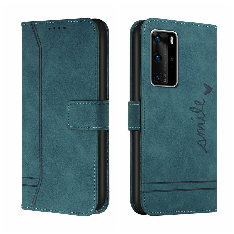 For Huawei P40 Pro Retro Skin Feel Horizontal Flip Soft TPU + PU Leather Case with Holder & Card Slots & Photo Frame