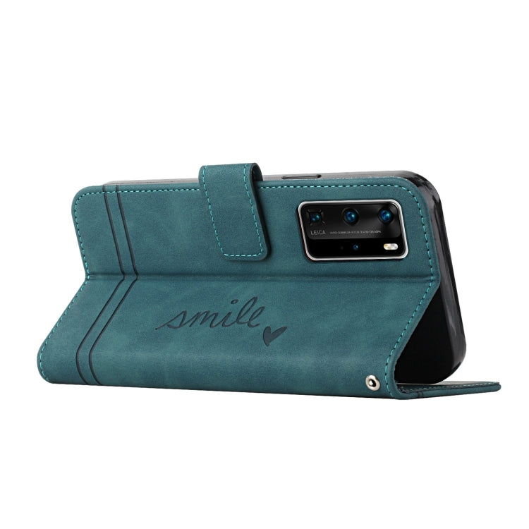 For Huawei P40 Pro Retro Skin Feel Horizontal Flip Soft TPU + PU Leather Case with Holder & Card Slots & Photo Frame