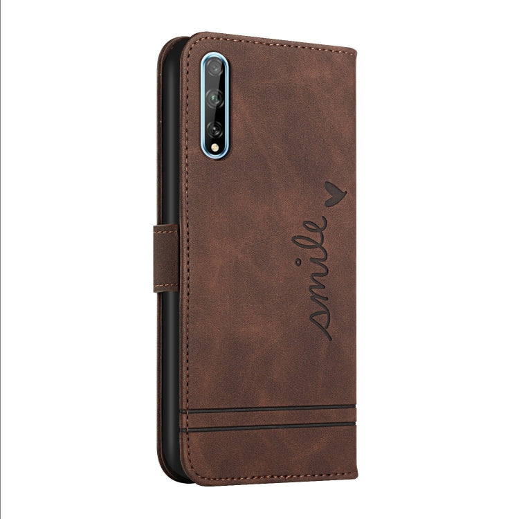 For Huawei Y8p Retro Skin Feel Horizontal Flip Soft TPU + PU Leather Case with Holder & Card Slots & Photo Frame