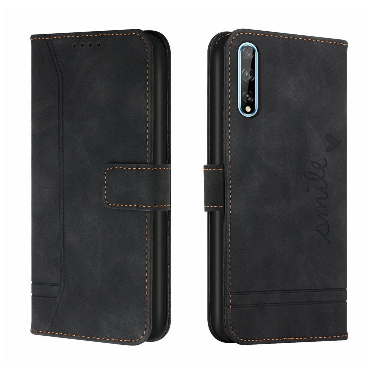 For Huawei Y8p Retro Skin Feel Horizontal Flip Soft TPU + PU Leather Case with Holder & Card Slots & Photo Frame