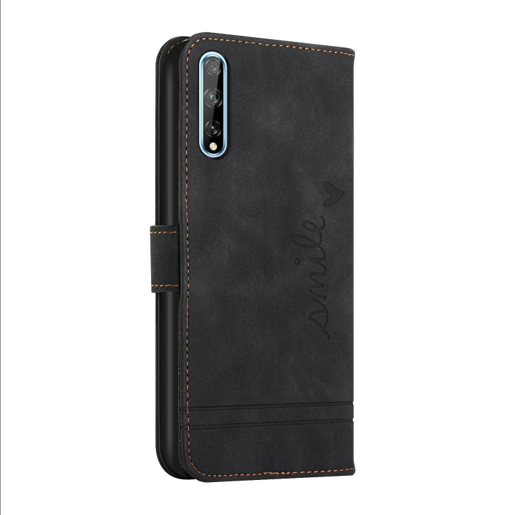 For Huawei Y8p Retro Skin Feel Horizontal Flip Soft TPU + PU Leather Case with Holder & Card Slots & Photo Frame