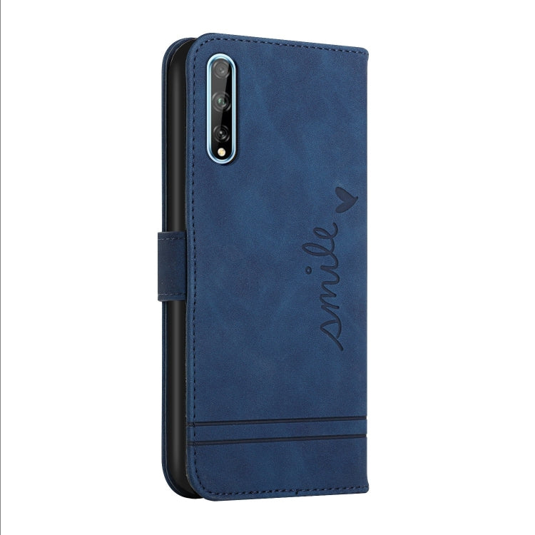 For Huawei Y8p Retro Skin Feel Horizontal Flip Soft TPU + PU Leather Case with Holder & Card Slots & Photo Frame