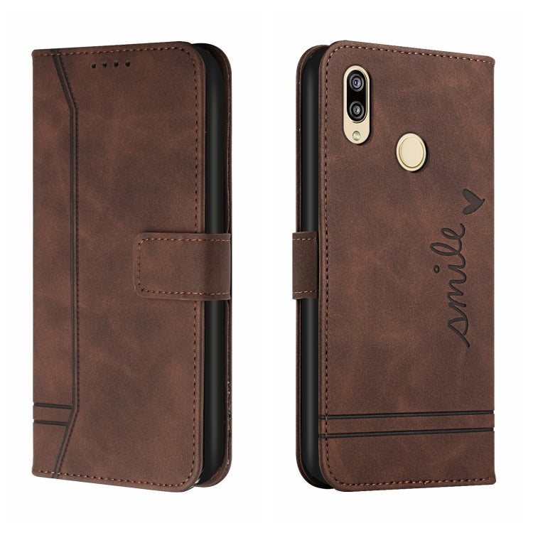 For Huawei Y9 2019 Retro Skin Feel Horizontal Flip Soft TPU + PU Leather Case with Holder & Card Slots & Photo Frame