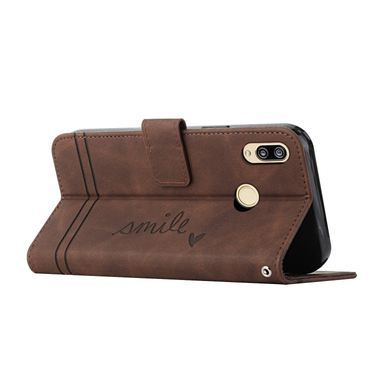 For Huawei Y9 2019 Retro Skin Feel Horizontal Flip Soft TPU + PU Leather Case with Holder & Card Slots & Photo Frame