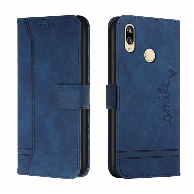 For Huawei Y9 2019 Retro Skin Feel Horizontal Flip Soft TPU + PU Leather Case with Holder & Card Slots & Photo Frame
