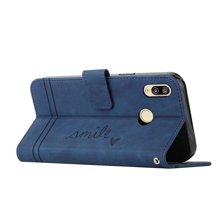 For Huawei Y9 2019 Retro Skin Feel Horizontal Flip Soft TPU + PU Leather Case with Holder & Card Slots & Photo Frame