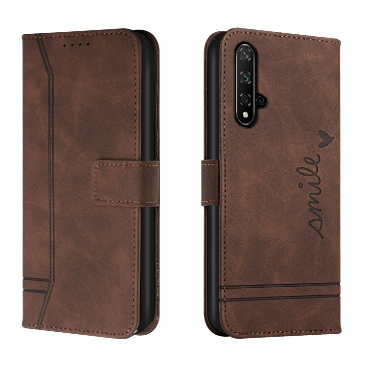 For Honor 20 Retro Skin Feel Horizontal Flip Soft TPU + PU Leather Case with Holder & Card Slots & Photo Frame