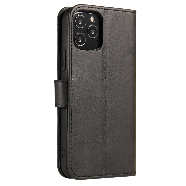 For iPhone 12 Pro Max Calf Texture Buckle Horizontal Flip Leather Case with Holder & Card Slots & Wallet
