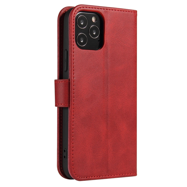 For iPhone 12 Pro Max Calf Texture Buckle Horizontal Flip Leather Case with Holder & Card Slots & Wallet