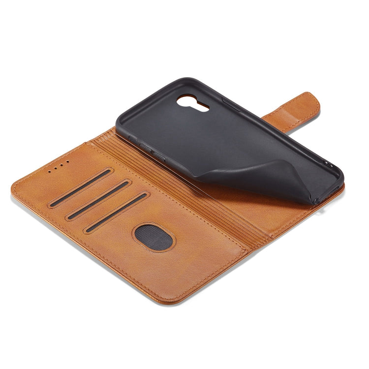 For iPhone XR Calf Texture Buckle Horizontal Flip Leather Case with Holder & Card Slots & Wallet