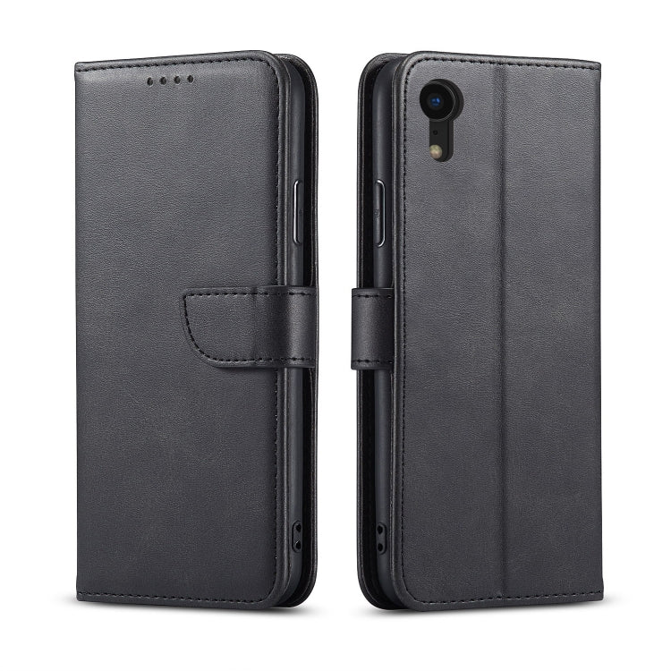 For iPhone XR Calf Texture Buckle Horizontal Flip Leather Case with Holder & Card Slots & Wallet