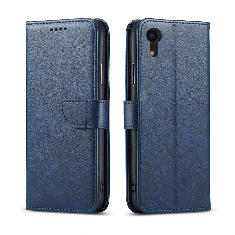For iPhone XR Calf Texture Buckle Horizontal Flip Leather Case with Holder & Card Slots & Wallet
