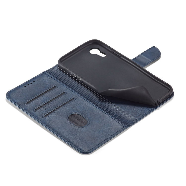 For iPhone XR Calf Texture Buckle Horizontal Flip Leather Case with Holder & Card Slots & Wallet