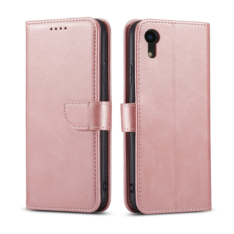 For iPhone XR Calf Texture Buckle Horizontal Flip Leather Case with Holder & Card Slots & Wallet