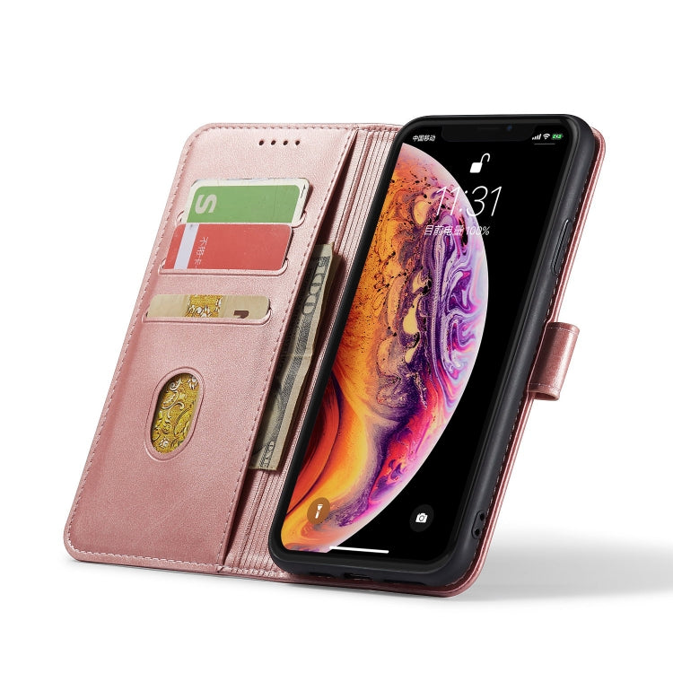 For iPhone XR Calf Texture Buckle Horizontal Flip Leather Case with Holder & Card Slots & Wallet