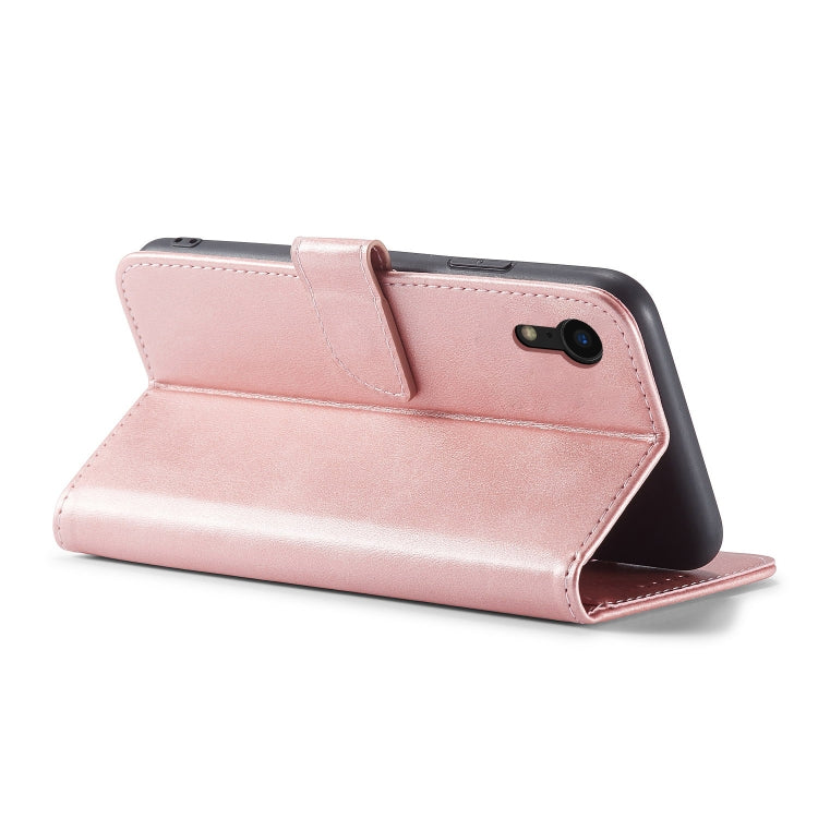 For iPhone XR Calf Texture Buckle Horizontal Flip Leather Case with Holder & Card Slots & Wallet