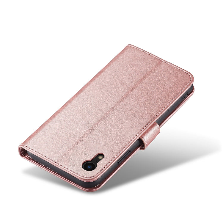 For iPhone XR Calf Texture Buckle Horizontal Flip Leather Case with Holder & Card Slots & Wallet