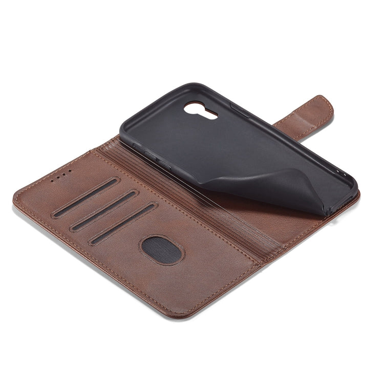 For iPhone XR Calf Texture Buckle Horizontal Flip Leather Case with Holder & Card Slots & Wallet