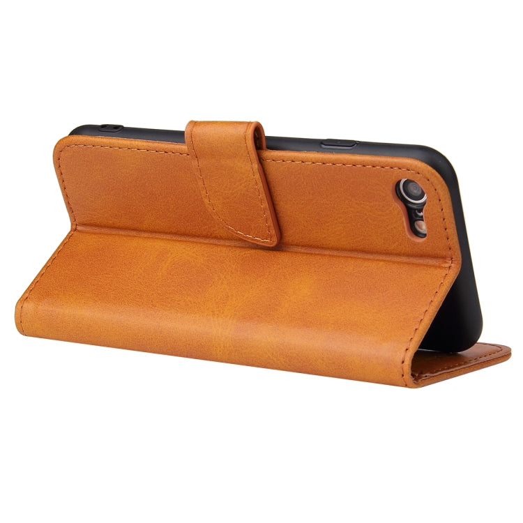 For iPhone SE 2022 / SE 2020 / 8 / 7 Calf Texture Buckle Horizontal Flip Leather Case with Holder & Card Slots & Wallet