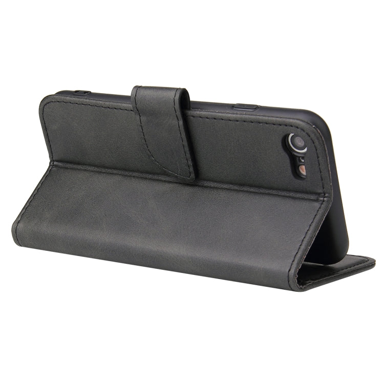 For iPhone SE 2022 / SE 2020 / 8 / 7 Calf Texture Buckle Horizontal Flip Leather Case with Holder & Card Slots & Wallet