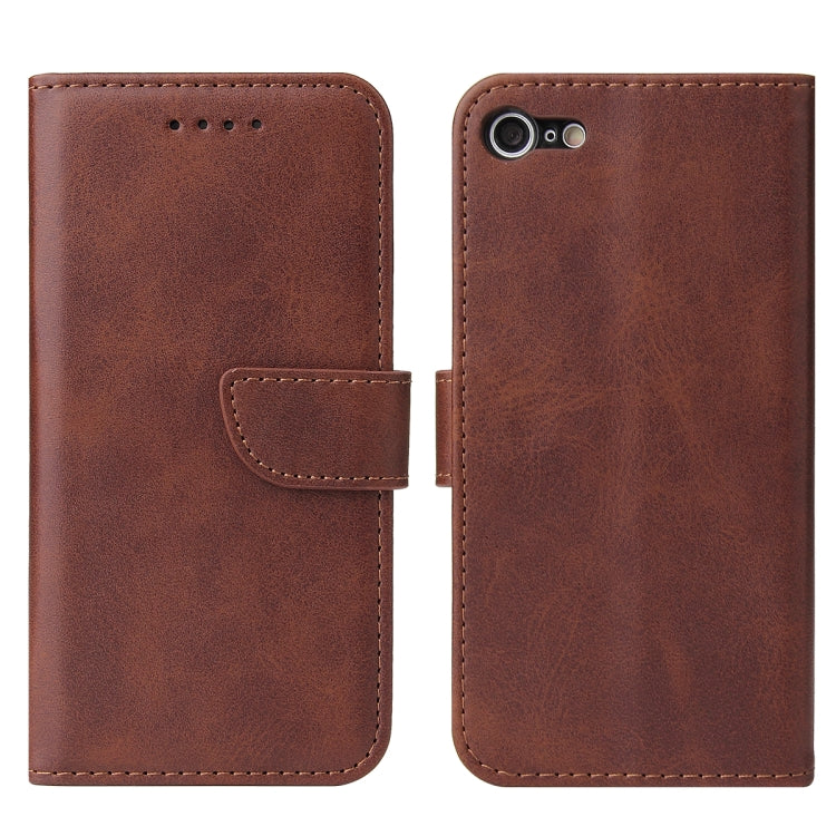 For iPhone SE 2022 / SE 2020 / 8 / 7 Calf Texture Buckle Horizontal Flip Leather Case with Holder & Card Slots & Wallet