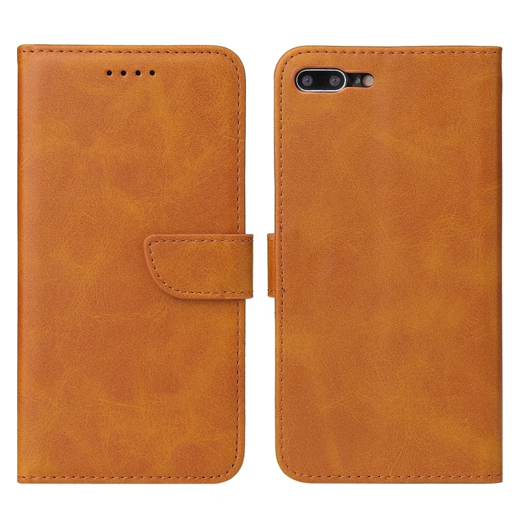 Calf Texture Buckle Horizontal Flip Leather Case with Holder & Card Slots & Wallet For iPhone 8 Plus & 7 Plus