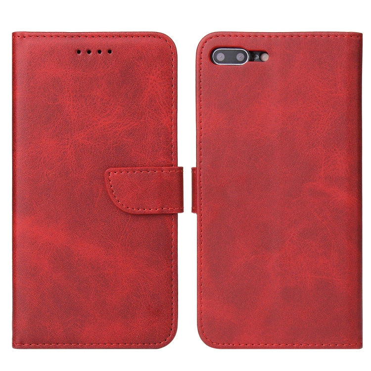 Calf Texture Buckle Horizontal Flip Leather Case with Holder & Card Slots & Wallet For iPhone 8 Plus & 7 Plus