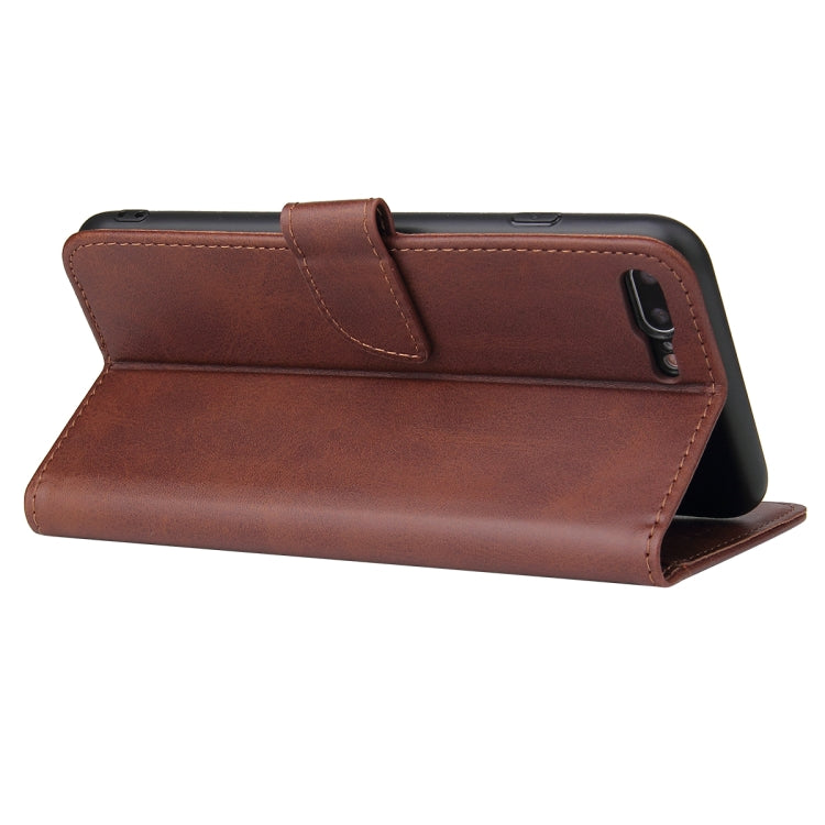 Calf Texture Buckle Horizontal Flip Leather Case with Holder & Card Slots & Wallet For iPhone 8 Plus & 7 Plus