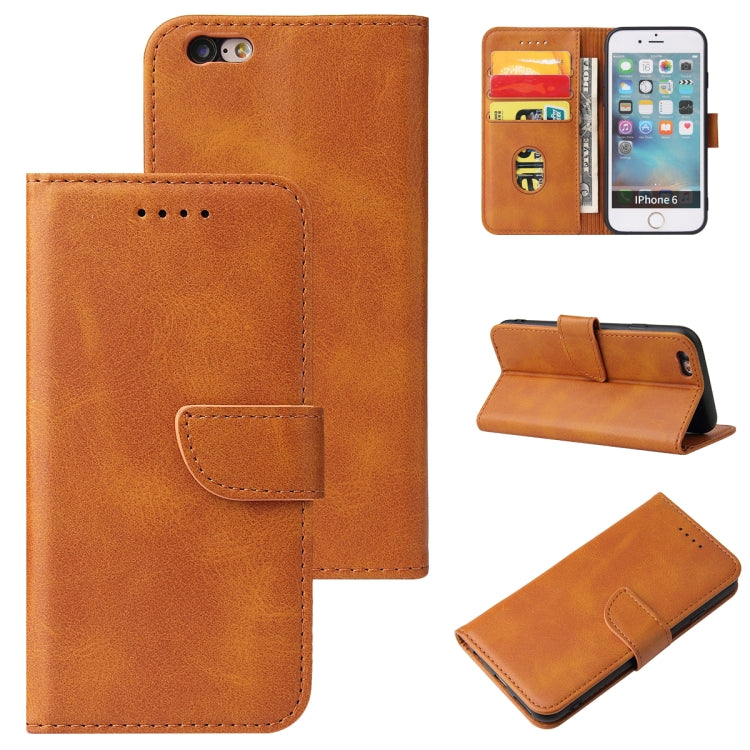 Calf Texture Buckle Horizontal Flip Leather Case with Holder & Card Slots & Wallet For iPhone 6 Plus & 6s Plus