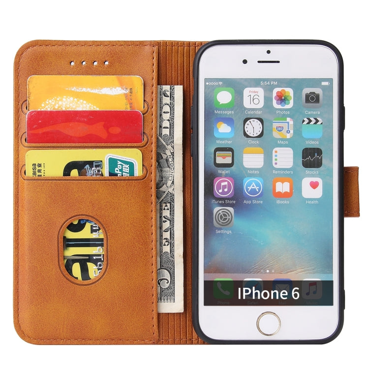 Calf Texture Buckle Horizontal Flip Leather Case with Holder & Card Slots & Wallet For iPhone 6 Plus & 6s Plus